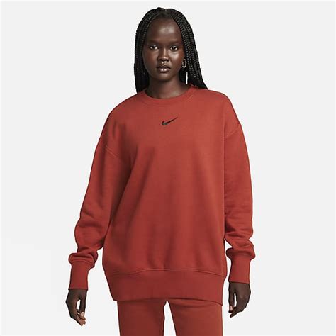 fleece-rundhalsshirt für damen nike sportswear heritage|Rundhals Fleece Bekleidung .